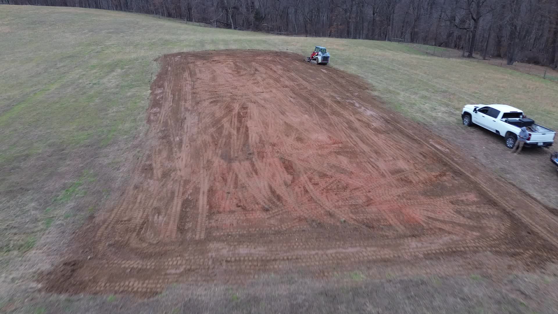 Lot clearing aerial view Hendersonville TN