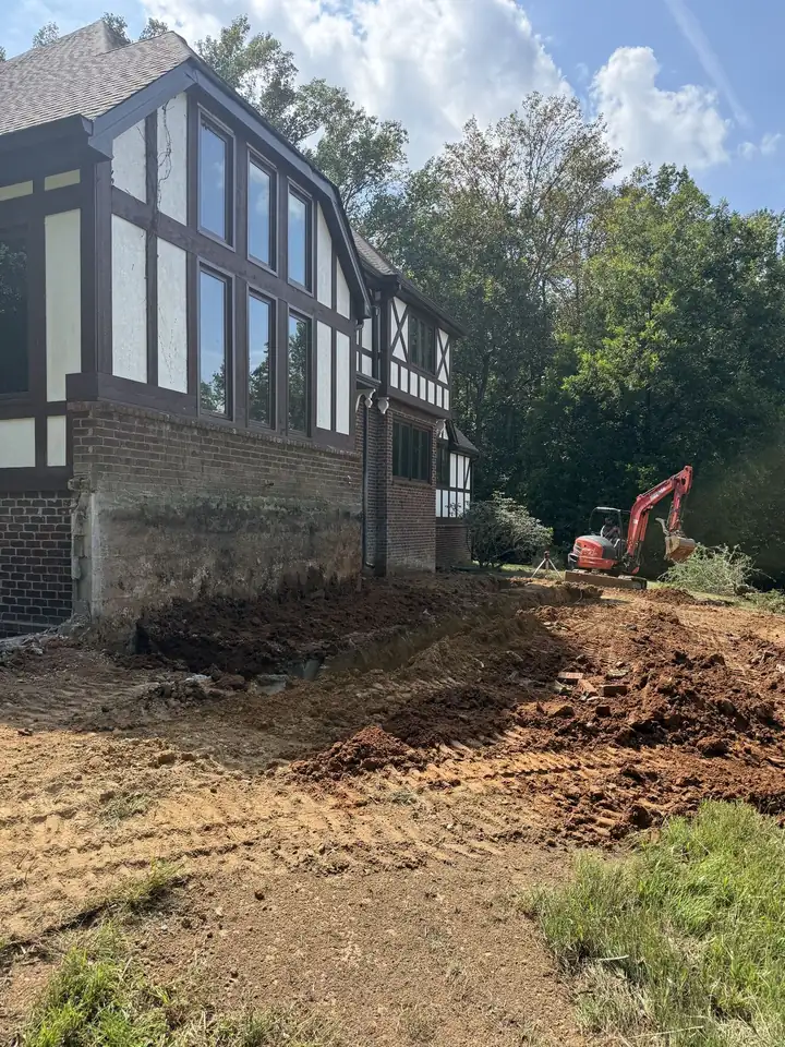 Porch demolished, debris hauled off and pad graded clean — Hendersonville TN
